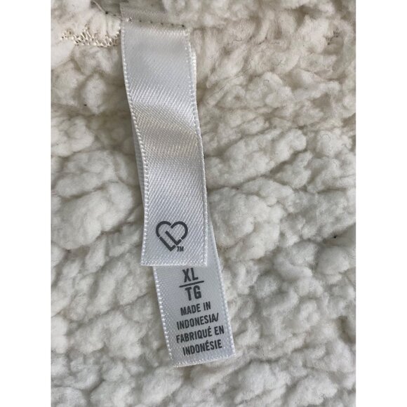 Unbranded Womens XL Gray Vest Sleeveless Hooded Sherpa Lined Zip Front Cozy NEW - Picture 3 of 16